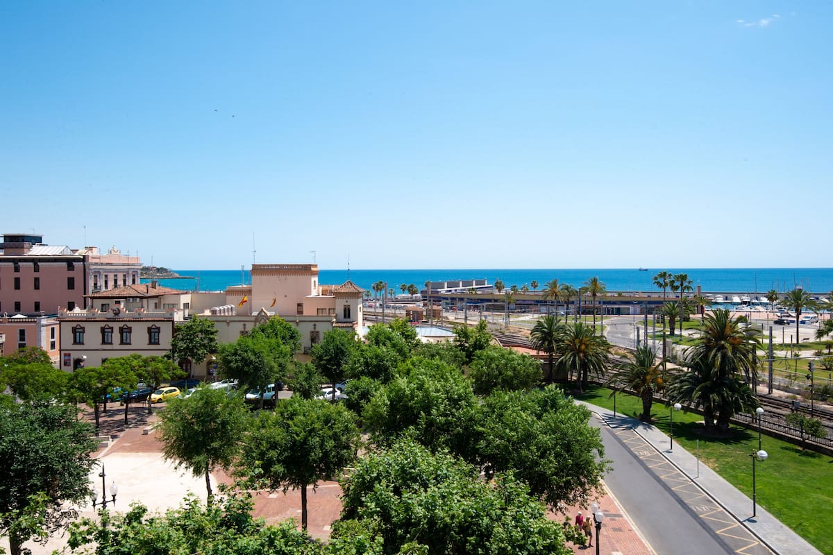 Vista a la playa o el mar