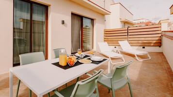 Appartement, 1 chambre, terrasse, vue mer | Terrasse/Patio