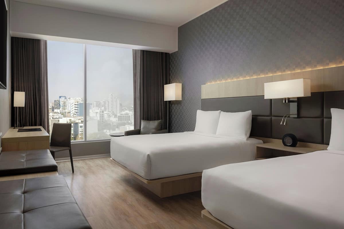 Deluxe Room, 2 Double Beds, Non Smoking, City View | 1 bedroom, premium bedding, down comforters, pillowtop beds