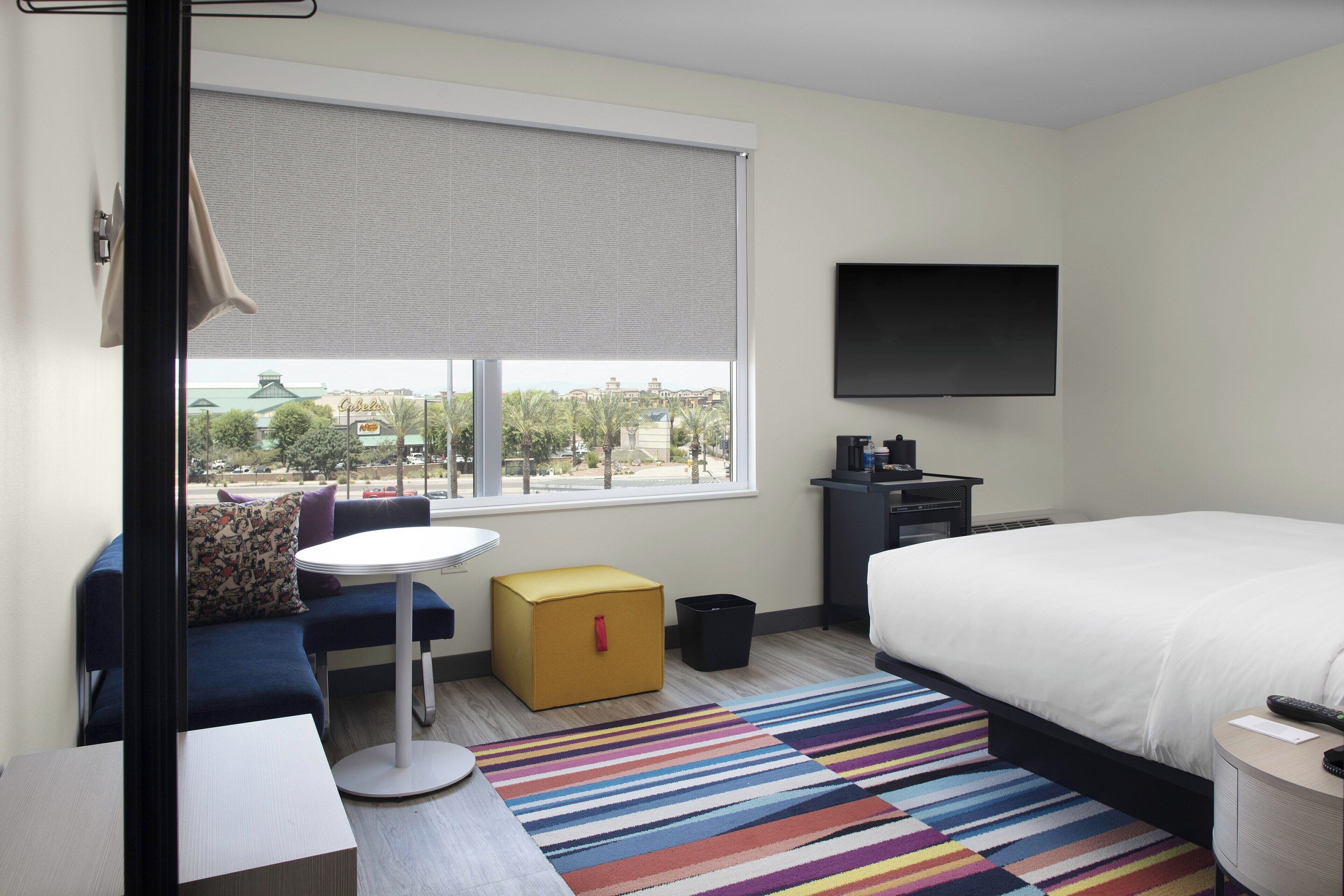 aloft, room, 1 king bed, non smoking | in-room safe, desk, blackout curtains, iron/ironing board