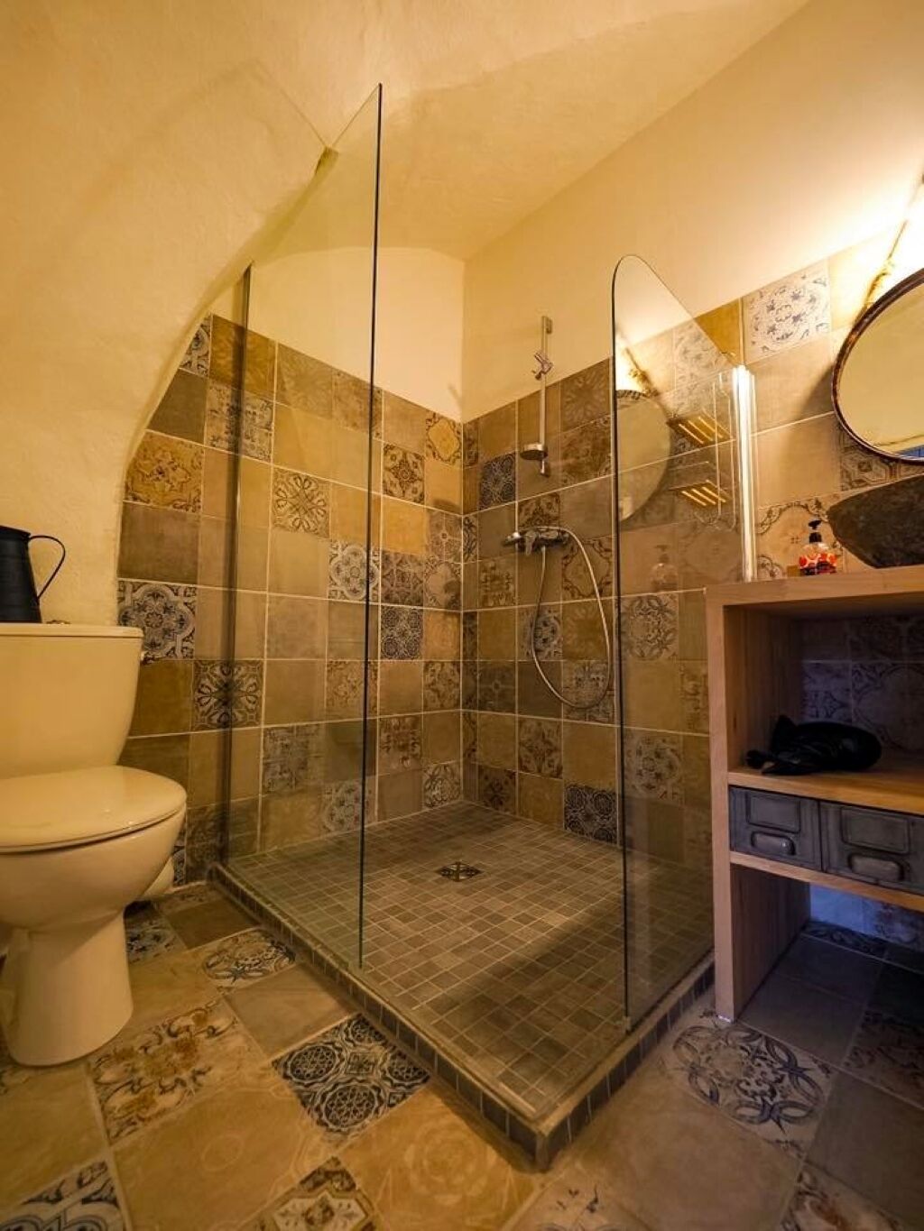 Een douche, een haardroger