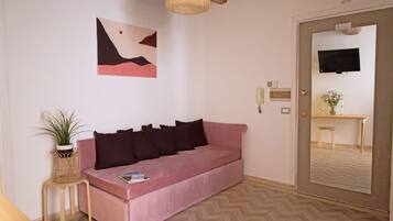 Appartement Design, 1 chambre, vue ville | Coin séjour