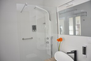 Hair dryer, towels