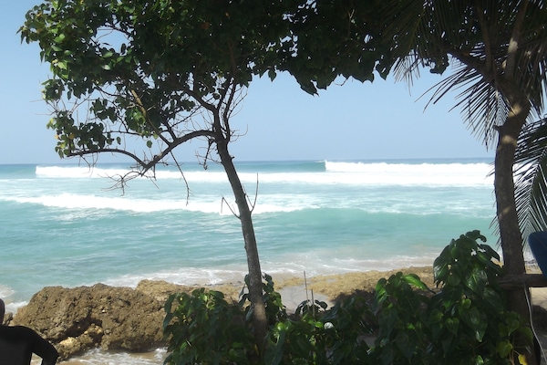 Accommodatie ligt op het strand