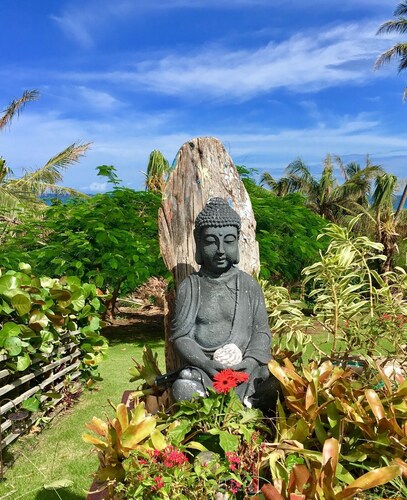 STAY LOVE PLAY at Fusion Beach Villas GARDEN studio, 1/2 mi west of Jobos Beach