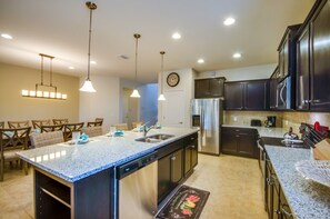 House, Multiple Beds | Private kitchen