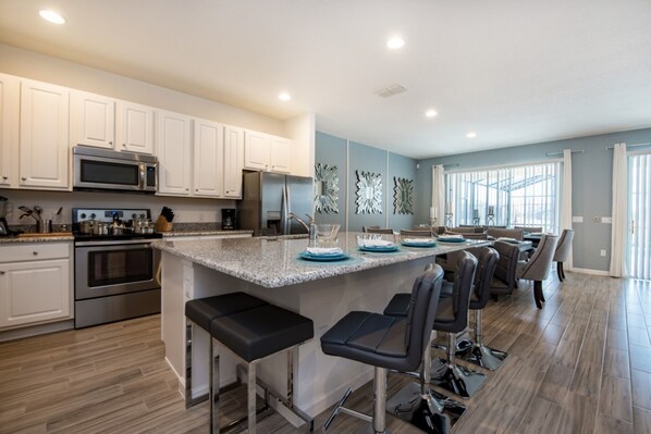 House, Multiple Beds | Private kitchen