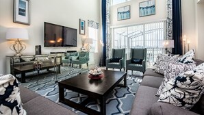 Ferienhaus, 5 Schlafzimmer | Wohnbereich | Fernseher