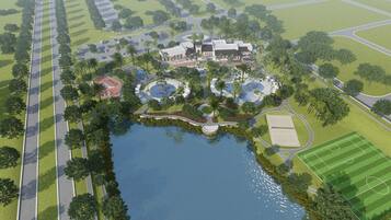 ハウス ベッド (複数台) | 航空写真