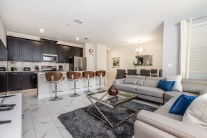 Townhome, 4 Bedrooms | Living area - Champions Gate Exec Villas- 8986stid (Davenport)