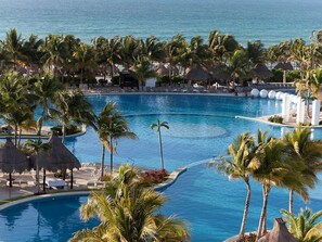 Outdoor pool, a heated pool - New Listing! - Luxury garden suite at Vidanta Riviera Maya resort beach and golf (Riviera Maya)