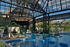 Outdoor pool, a heated pool - New Listing! - Luxury garden suite at Vidanta Riviera Maya resort beach and golf (Riviera Maya)
