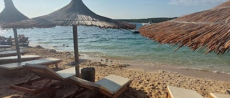 En la playa