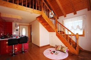 Duplex (14 PY) | Living area | Flat-screen TV - Popcorn House Pension (Gapyeong)