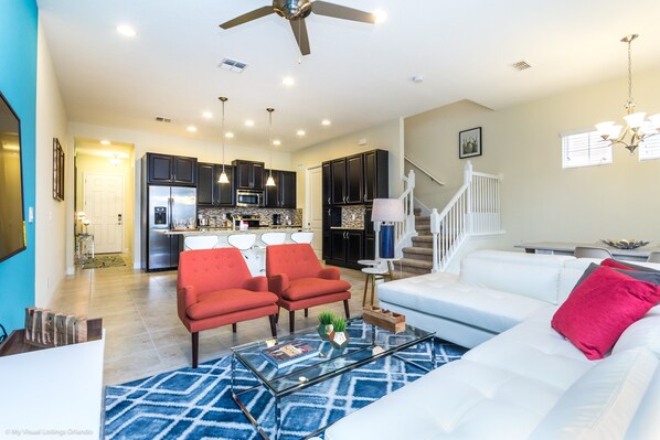 Townhome, 5 Bedrooms | Living area