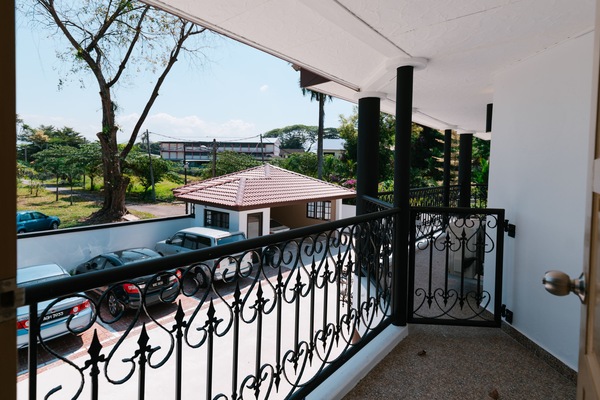 Quarto casal luxo, sacada, vista para o jardim | Sacada