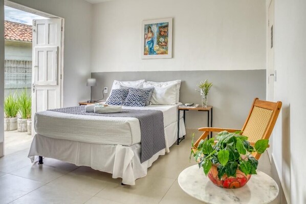 Quarto casal luxo, 1 cama de casal | Cozinha privada