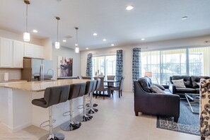 House, Multiple Beds | Private kitchen
