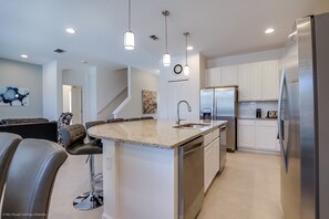 House, Multiple Beds | Private kitchen