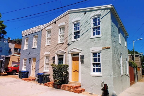 Charming Millers court carriage house row.  312 Millers Court NE is on the right