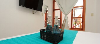 Beautiful and colorful house in the center of the city