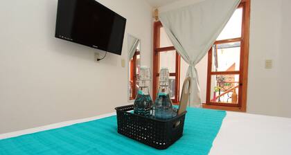 Beautiful and colorful house in the center of the city