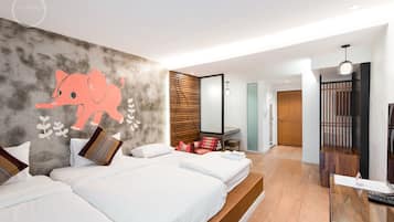 5 kamar tidur, tempat tidur lipat/tambahan, dan Wi-Fi gratis