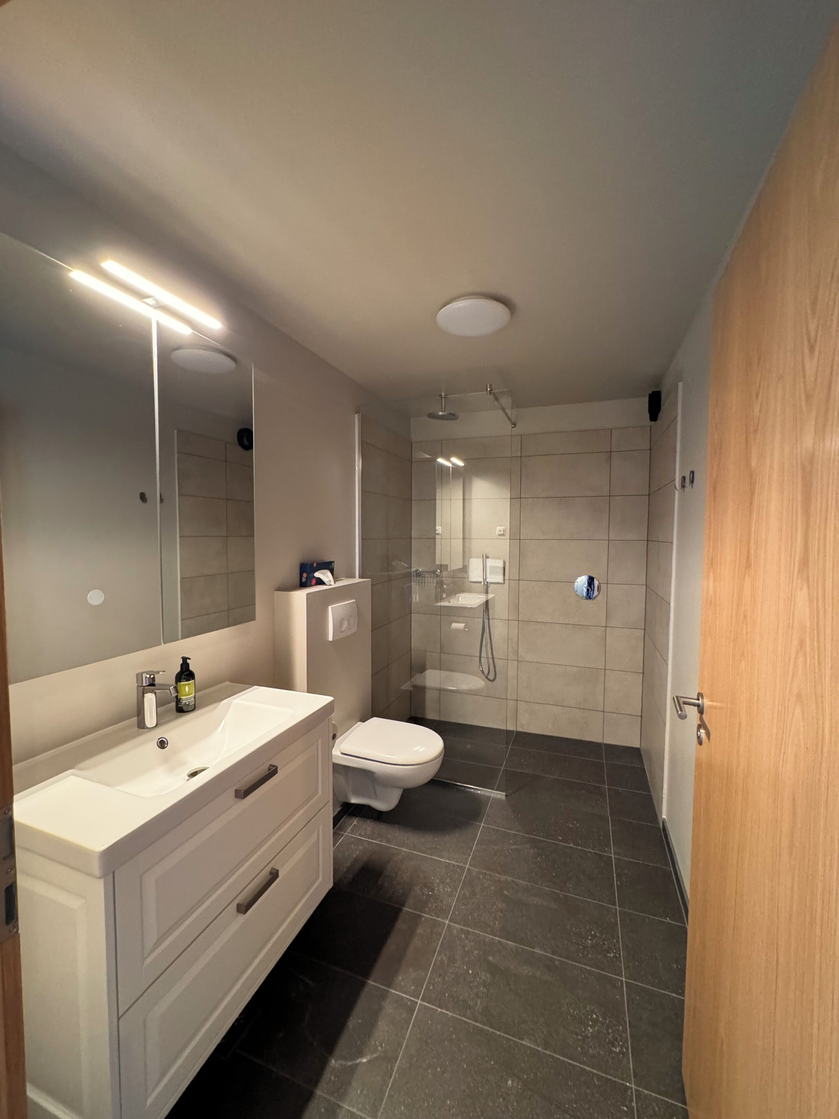 family quadruple room | bathroom | shower, free toiletries, hair dryer, towels
