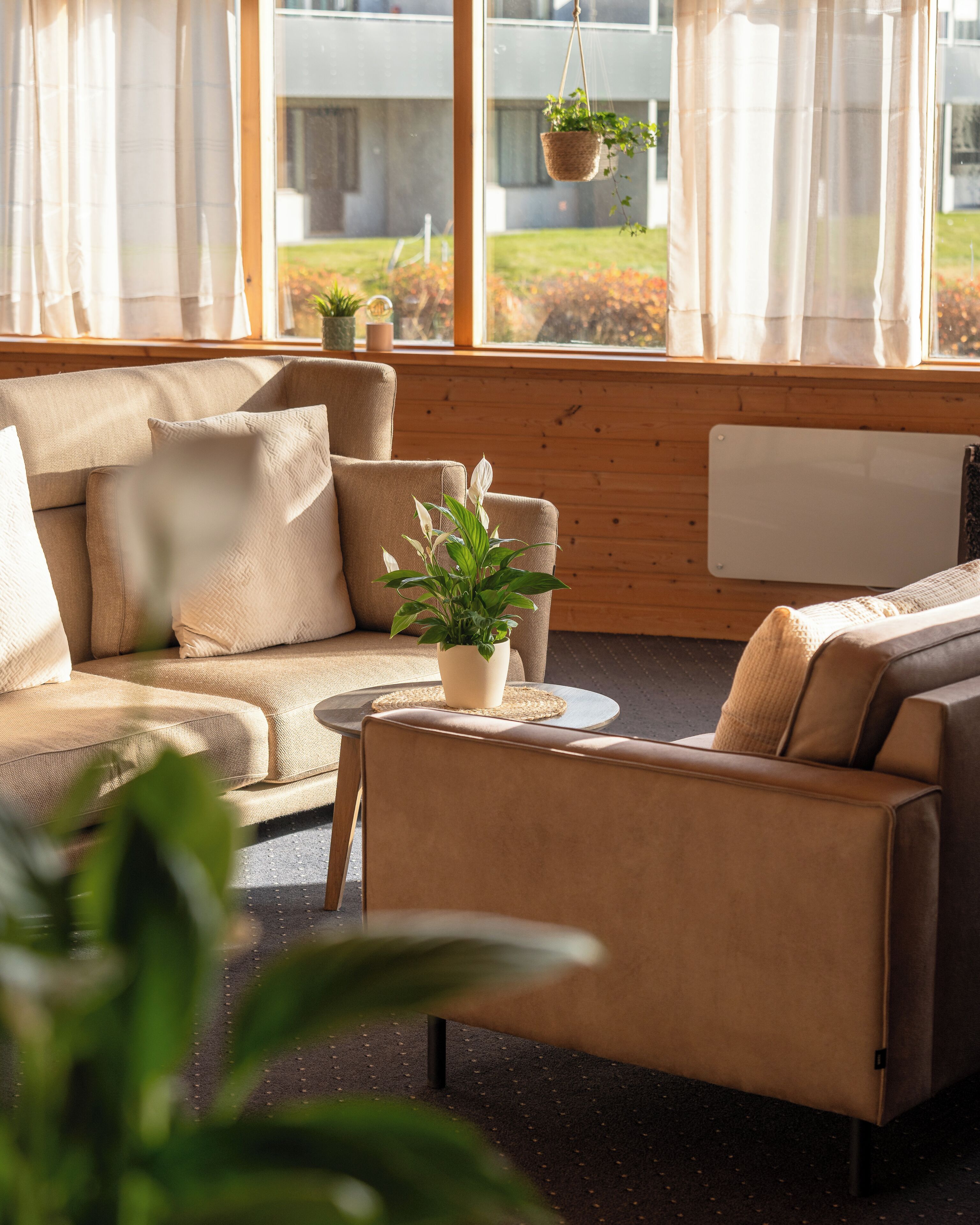 Sala de estar en el lobby