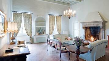 Fireplace, table tennis