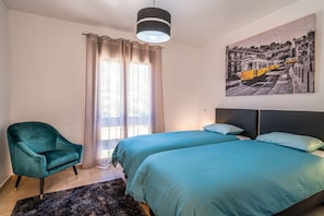 1 bedroom, in-room safe, iron/ironing board, travel cot