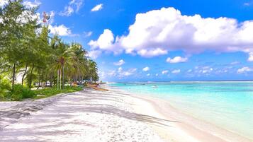 Beach nearby, white sand