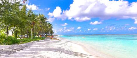 Beach nearby, white sand