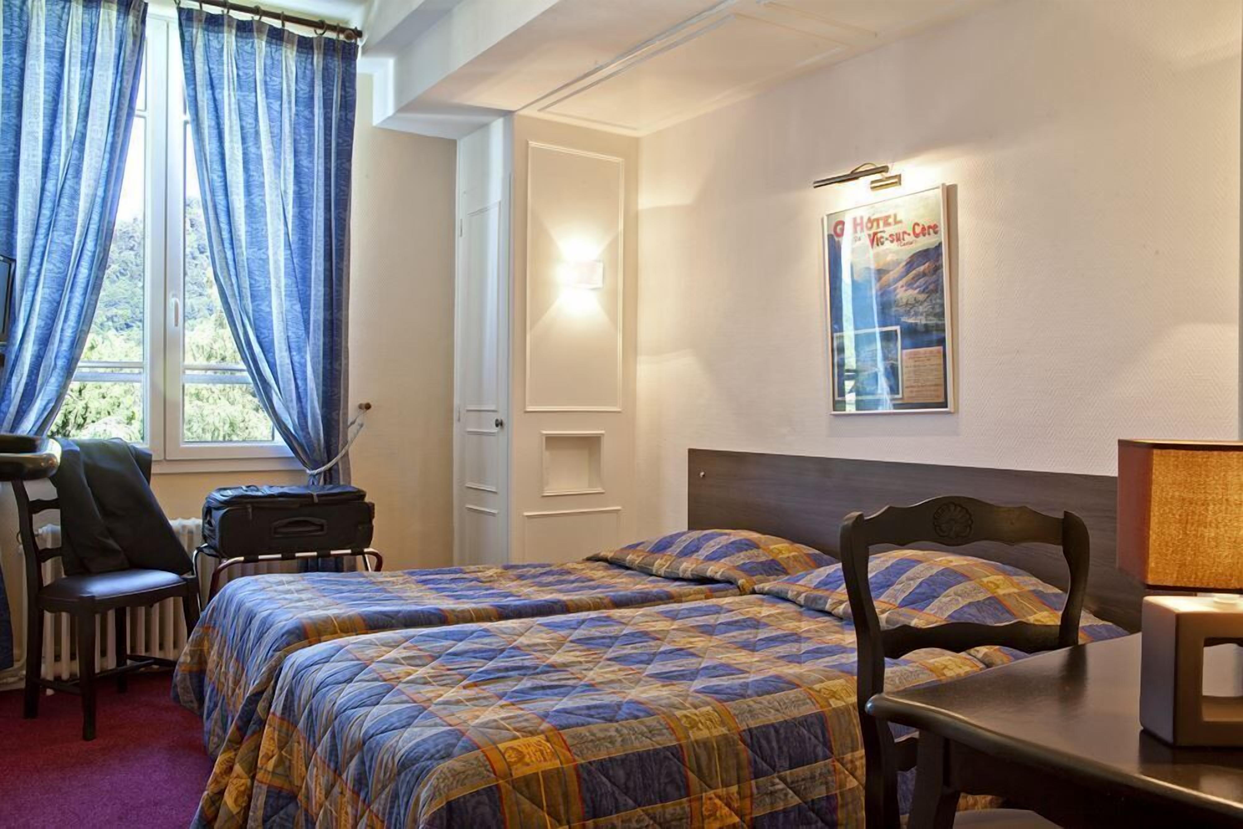 individually decorated, individually furnished, desk, blackout curtains