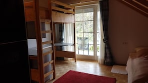 Desk, blackout curtains, iron/ironing board, free WiFi