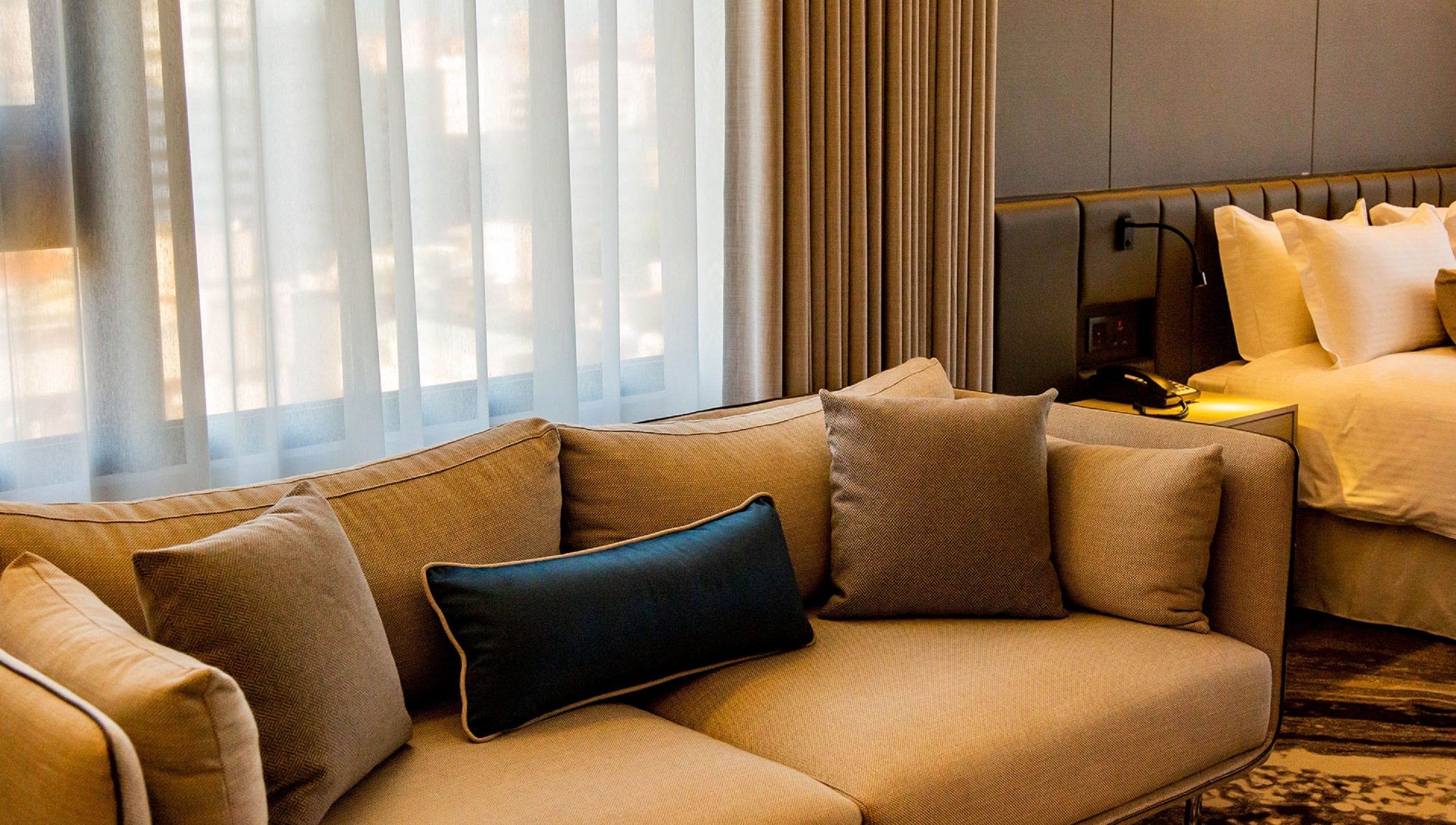 executive double room, non smoking, balcony | in-room safe, desk, laptop workspace, blackout curtains