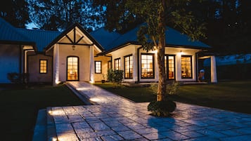 Front of property – evening/night