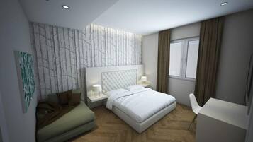 1 bedroom, in-room safe, desk, blackout curtains