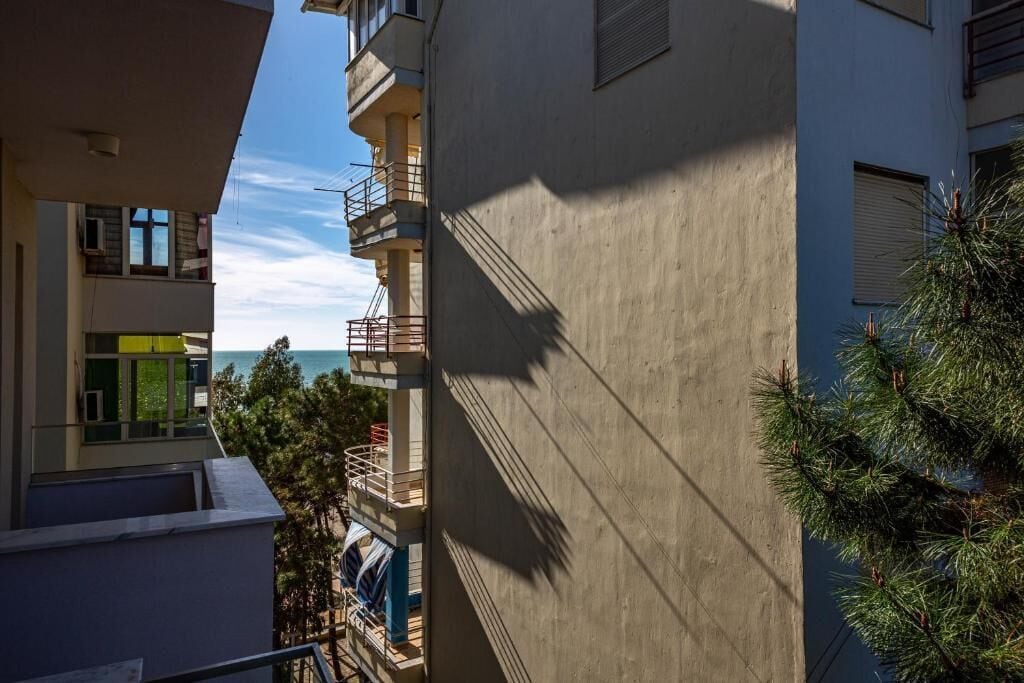 Standard Quadruple Room, Balcony, Partial Sea View | Balcony view