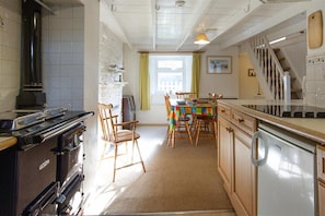 Fridge, microwave, dishwasher, toaster