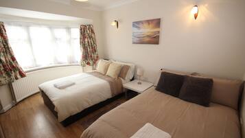 Family Bungalow, Multiple Beds | Egyptian cotton sheets, premium bedding, down comforters