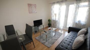 Family Bungalow, Multiple Beds | Living area | Smart TV, Netflix