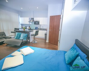 Appartement Confort, Plusieurs lits, vue sur la ville | Literie de qualité, décor unique, ameublement unique