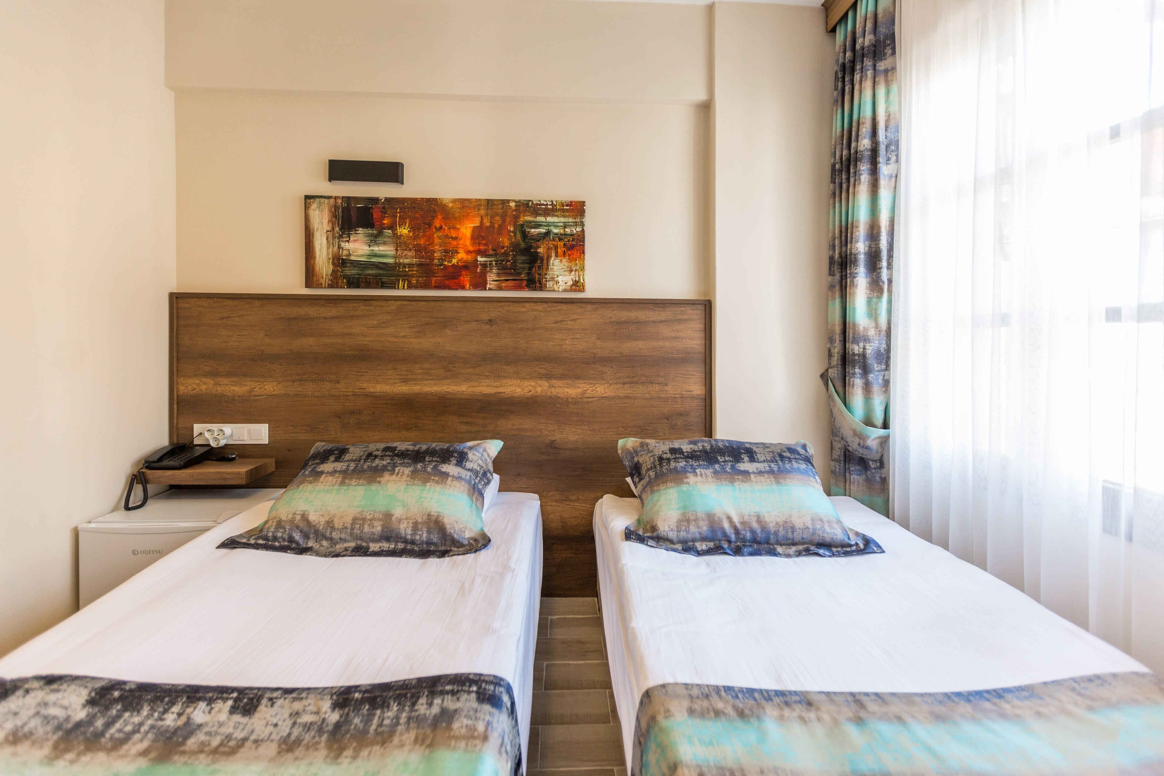 twin room | 1 bedroom, desk, blackout curtains, free wifi