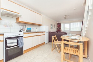 Fridge, microwave, oven, toaster