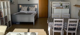 My realm (Süssau) with loggia and sea view