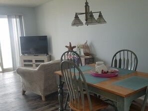 Dining - 2 Bedroom 1 Bath Modern Oceanfront Condo Overlooking the Beach (Ortley Beach)