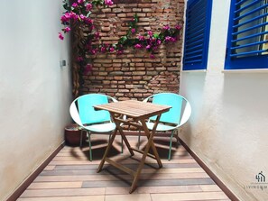 屋外ダイニングエリア