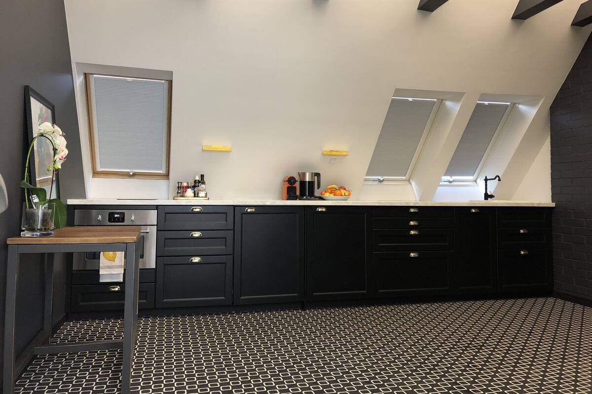 Design-Penthouse, Mehrere Betten, Stadtblick | Eigene Küche
