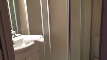 Double or Twin Room, Mountain View | Bathroom | Shower, free toiletries, hair dryer, towels